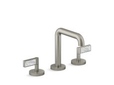 One™ Sink faucet, tall spout, White Carrara handles