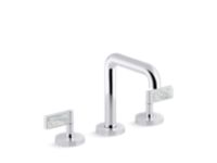 Sink Faucet, Tall Spout, White Carrara Handles 1