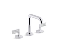 One™ Sink faucet, tall spout, White Carrara handles