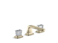 Per Se® Decorative Sink faucet, low spout, clear Saint-Louis crystal knob handles