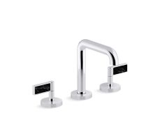One™ Sink faucet, tall spout, Nero Marquina handles