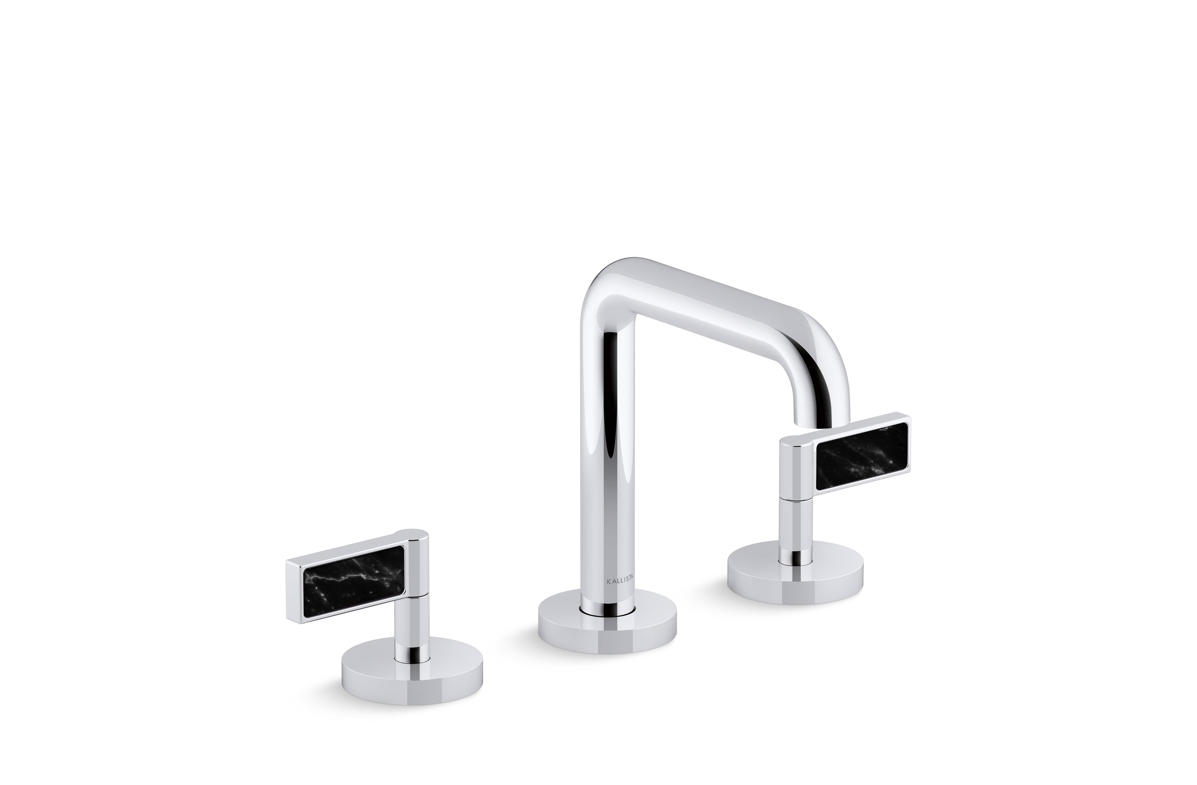One™ — Sink faucet, tall spout, Nero Marquina handles