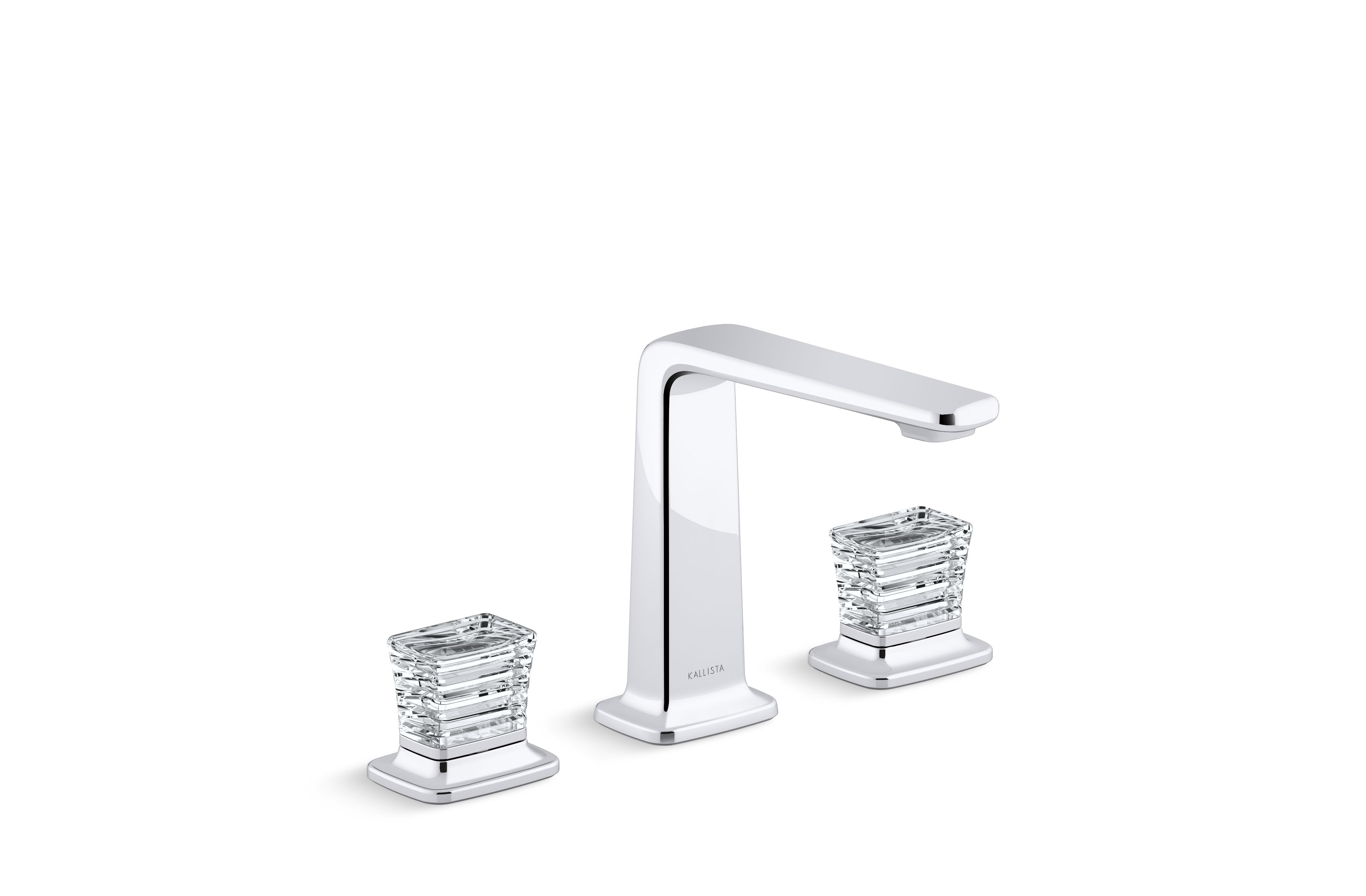 Per Se® Decorative — Sink faucet, tall spout, Clear Saint-Louis Crystal knob handles