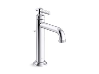 Single-control sink faucet