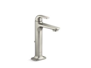 Single-control sink faucet, tall spout