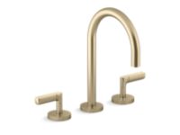 Sink faucet, gooseneck spout, lever handles 0