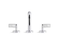 Sink faucet, tall spout, White Carrara handles 2