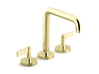 Deck-Mount Bath Faucet, Tall Spout, Lever Handles 0