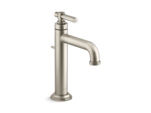 Single-control sink faucet