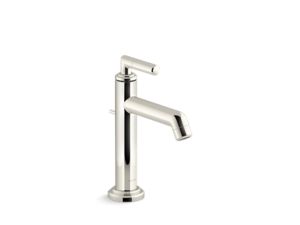 Single-control sink faucet