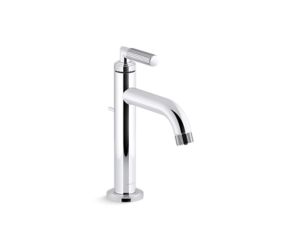 Single-control sink faucet