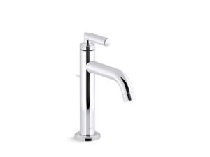 Single-control sink faucet