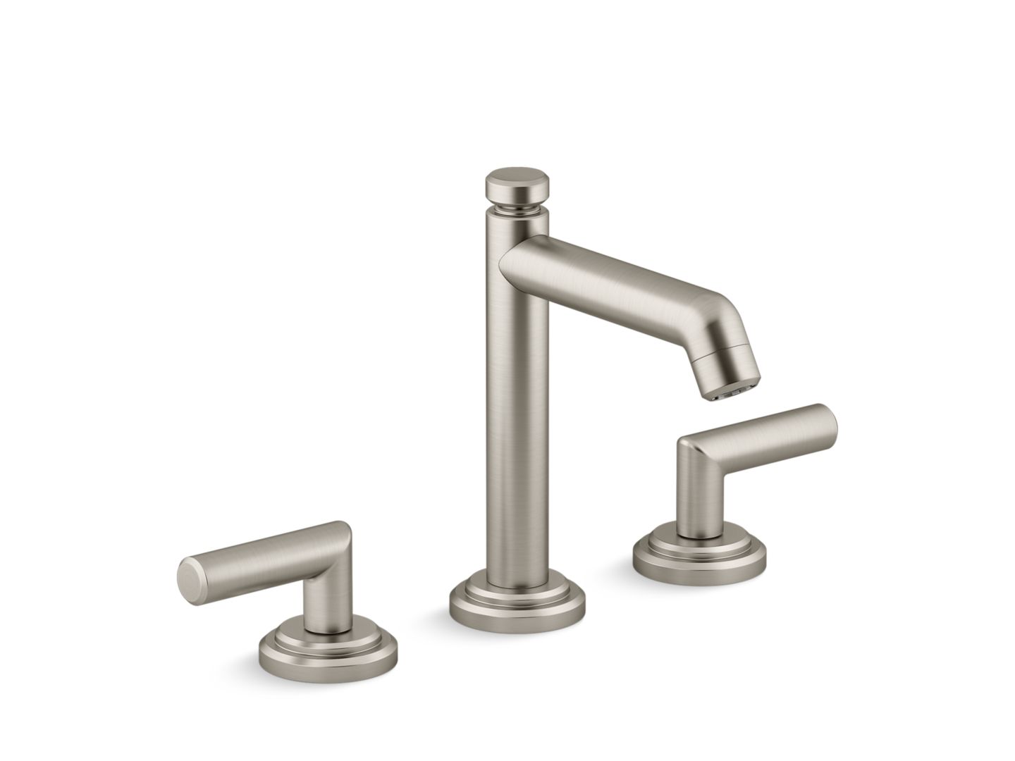 Pure Paletta Sink Faucet Tall Spout, Lever Handles by Laura Kirar