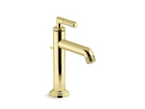 Single-control sink faucet