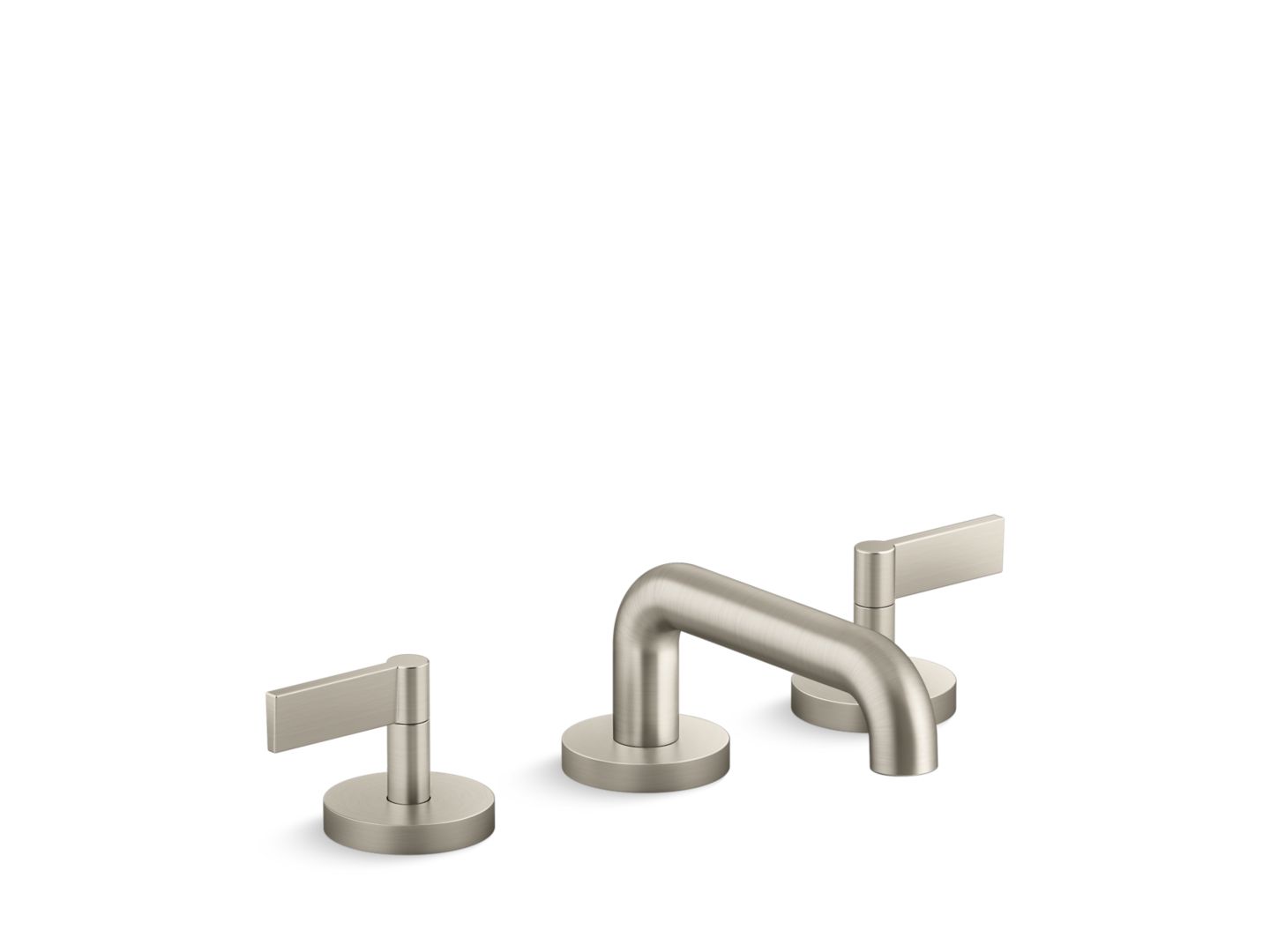 One Sink Faucet, Low Spout, Lever Handles