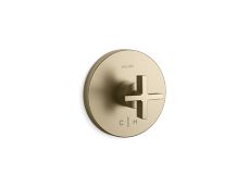One™ Thermostatic trim, cross handle
