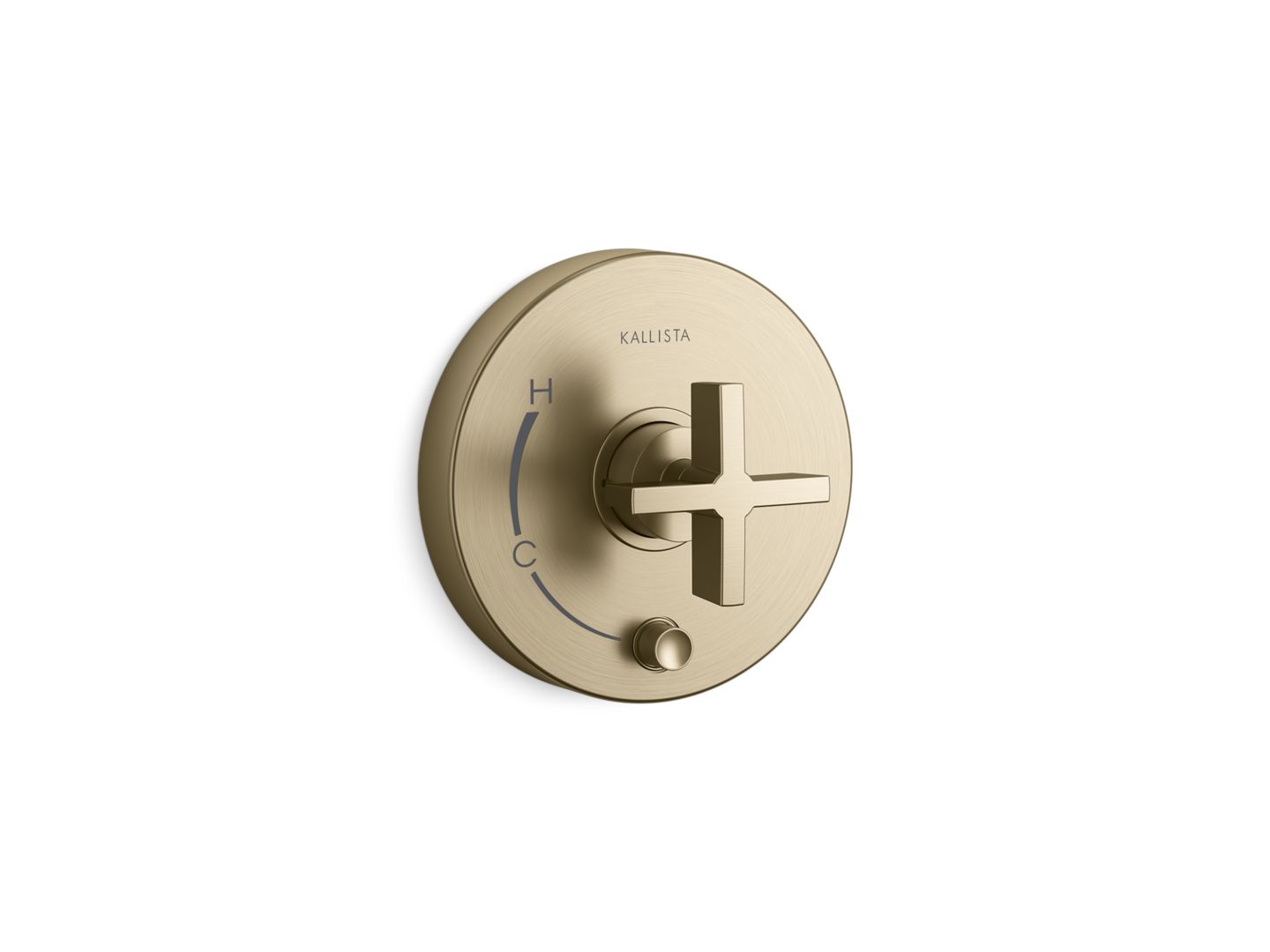 One™ Pressure balance trim with diverter, cross handle