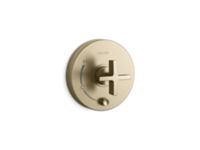 Pressure balance trim with diverter, cross handle 0