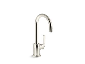 Single-handle bar sink faucet