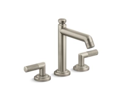 Deck-Mount Bath Faucet With Diverter