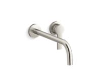 Wall-mount single-control sink faucet, elongated spout 0