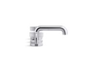 Sink Faucet, Low Spout with Lift Rod, Cross Handles 3