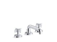 Sink Faucet, Low Spout with Lift Rod, Cross Handles 0