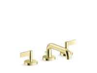 Sink Faucet, Low Spout with Lift Rod, Lever Handles 0