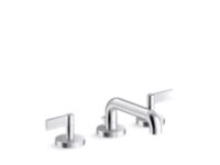 Sink Faucet, Low Spout with Lift Rod, Lever Handles 0