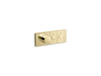 Mechanical showering two-outlet thermostatic control panel 0