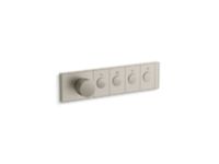 Mechanical showering four-outlet thermostatic control panel 0