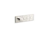 Mechanical showering three-outlet thermostatic control panel 0