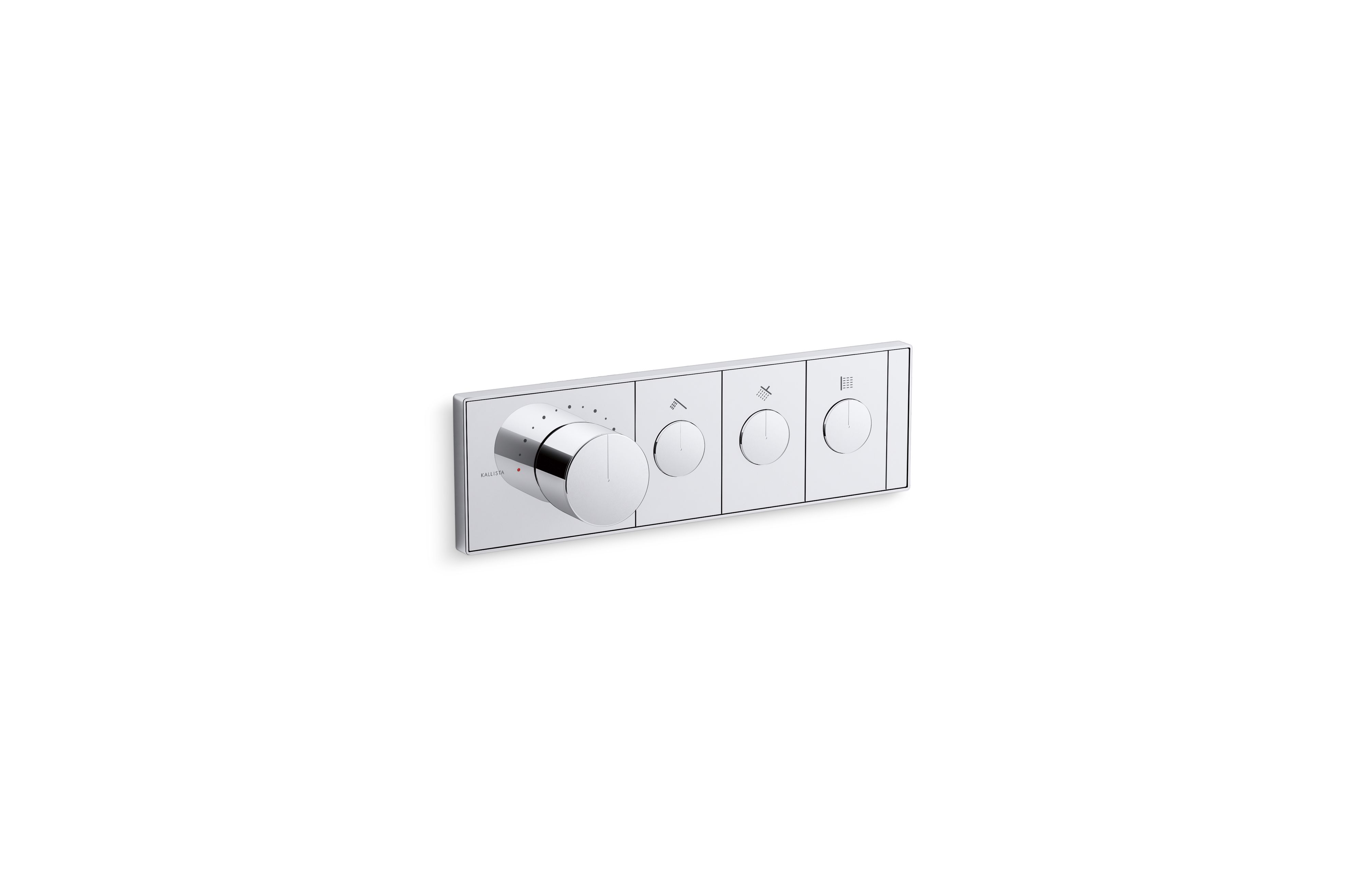 Foundations — Mechanical showering three-outlet thermostatic control panel