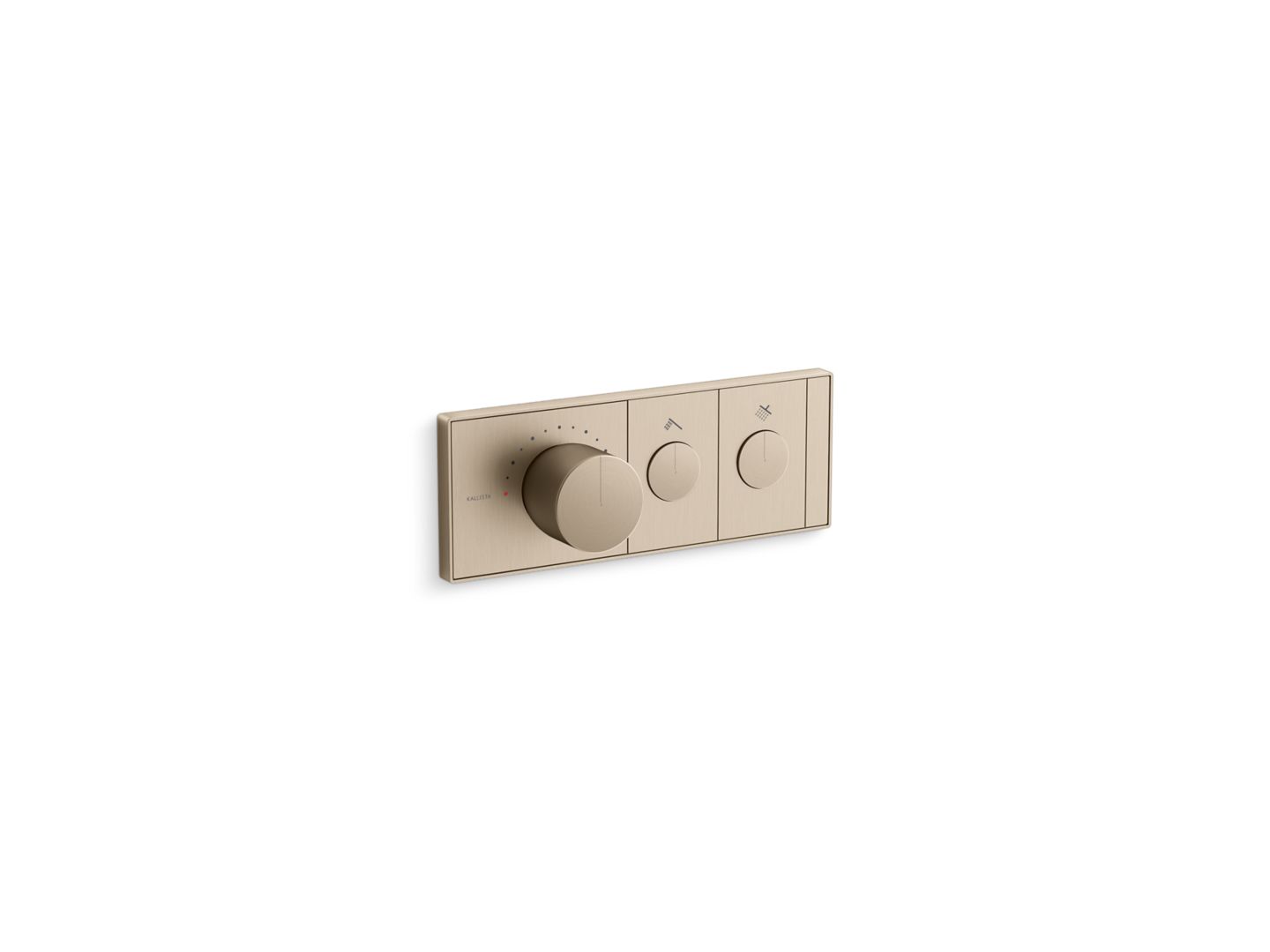 Foundations Mechanical showering two-outlet thermostatic control panel