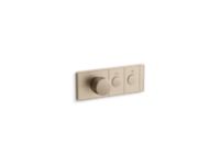 Mechanical showering two-outlet thermostatic control panel 0