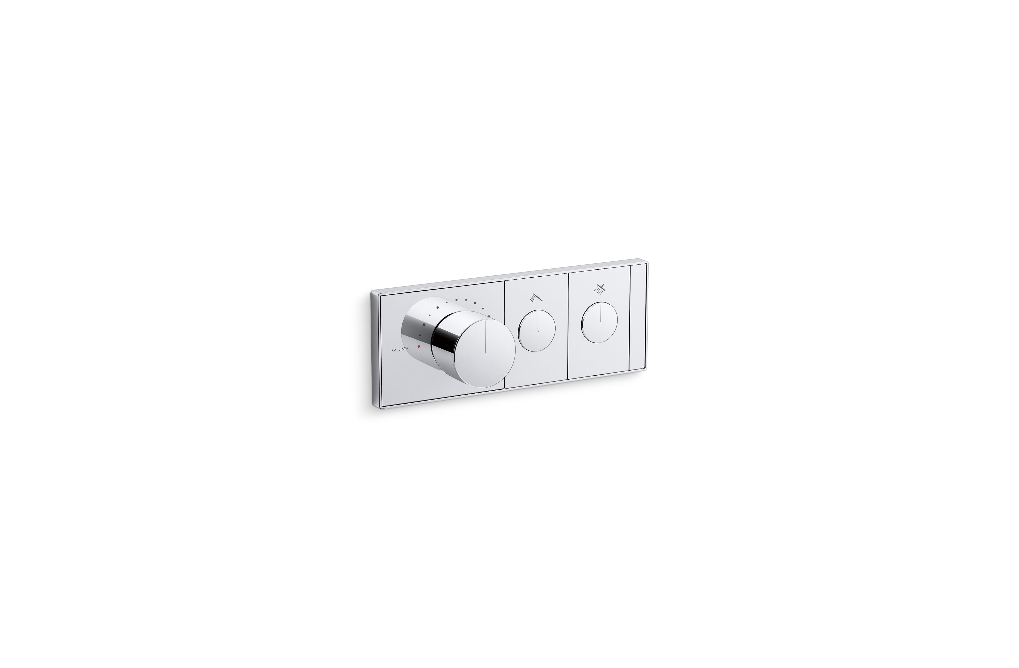 Foundations — Mechanical showering two-outlet thermostatic control panel