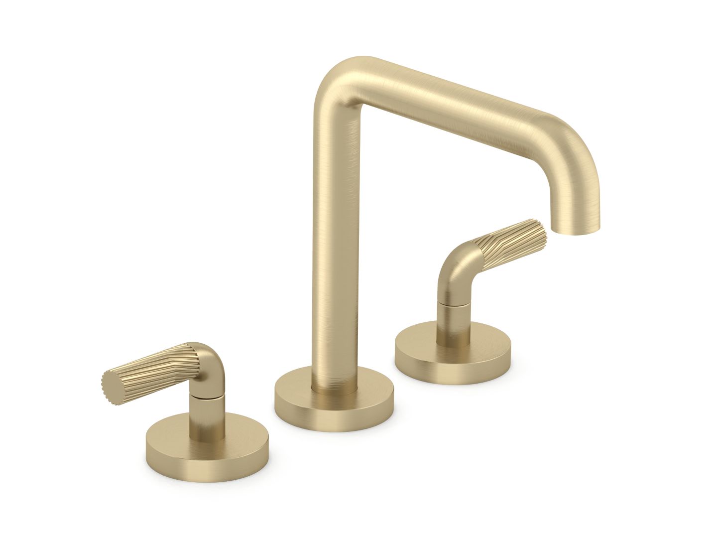 One Deck-Mount Bath Faucet, Armory handles