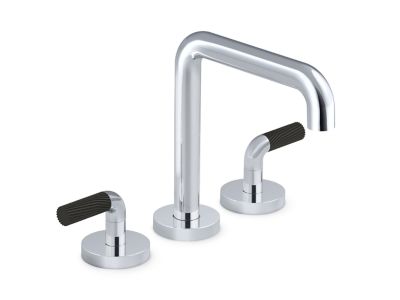 Deck-mount bath faucet, Armory handles