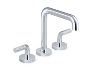 Deck-mount bath faucet, Armory handles