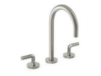 Sink faucet, gooseneck spout, Armory decorative handles 0