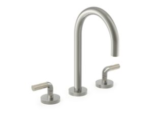 Sink faucet, gooseneck spout, Armory decorative handles