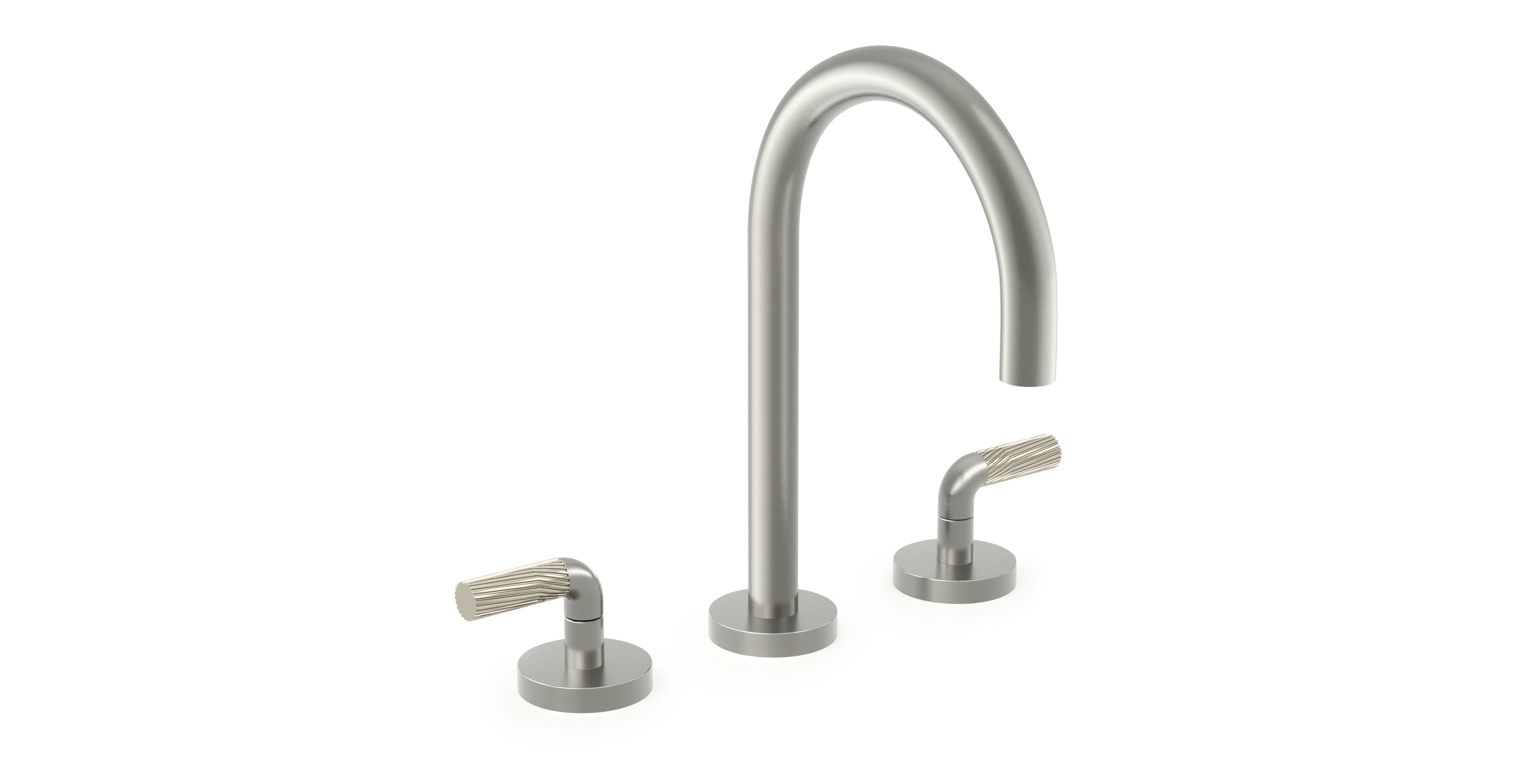 One™ — Sink faucet, gooseneck spout, Armory decorative handles #3