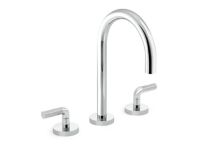 Sink faucet, gooseneck spout, Armory decorative handles 1