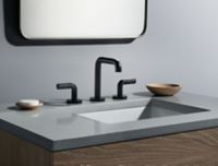 Sink faucet, tall spout, Armory decorative handles 3