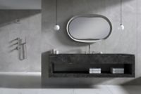 Sink faucet, gooseneck spout, Armory decorative handles 2