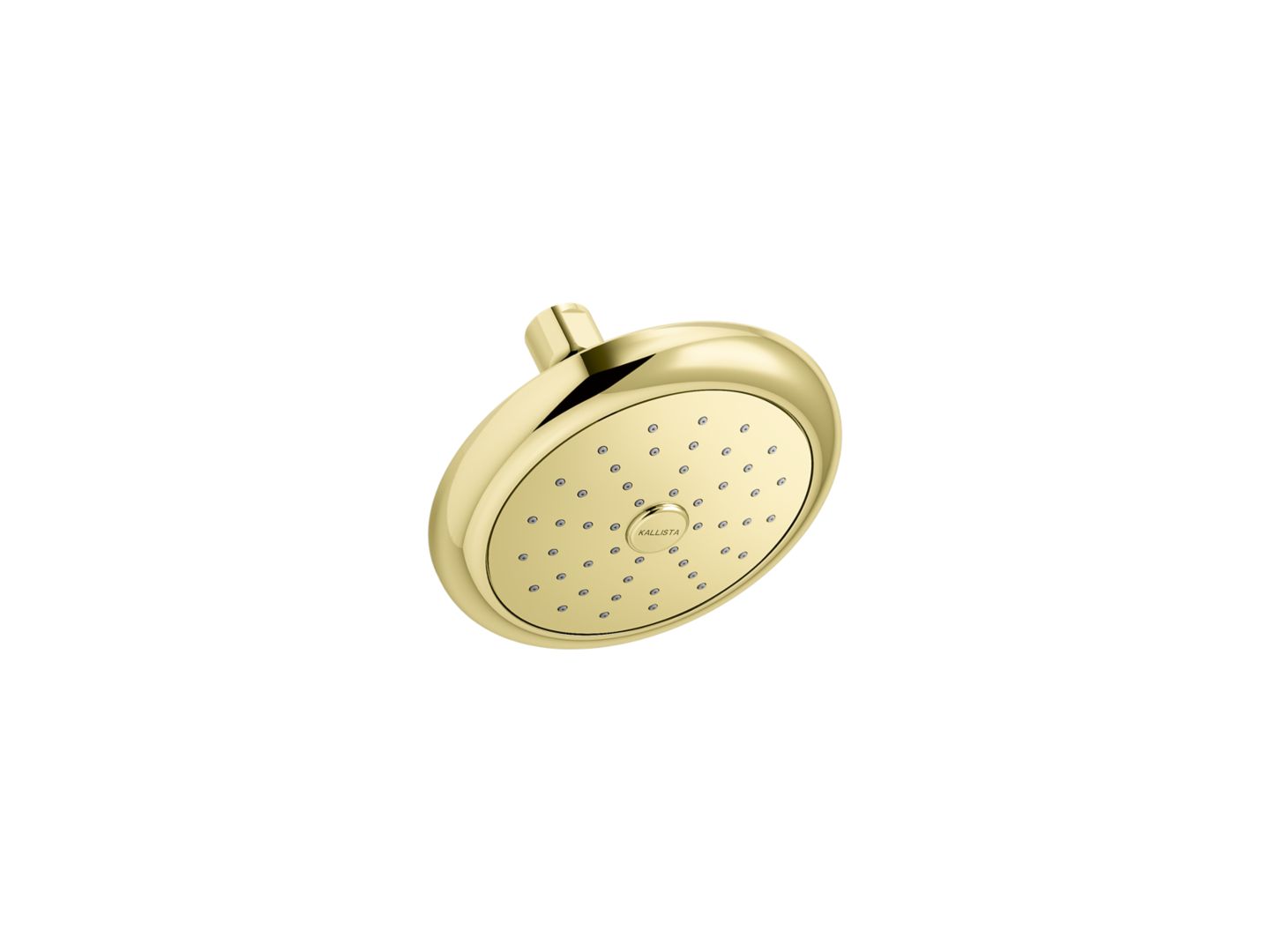 Contemporary Round Showerhead with Arm