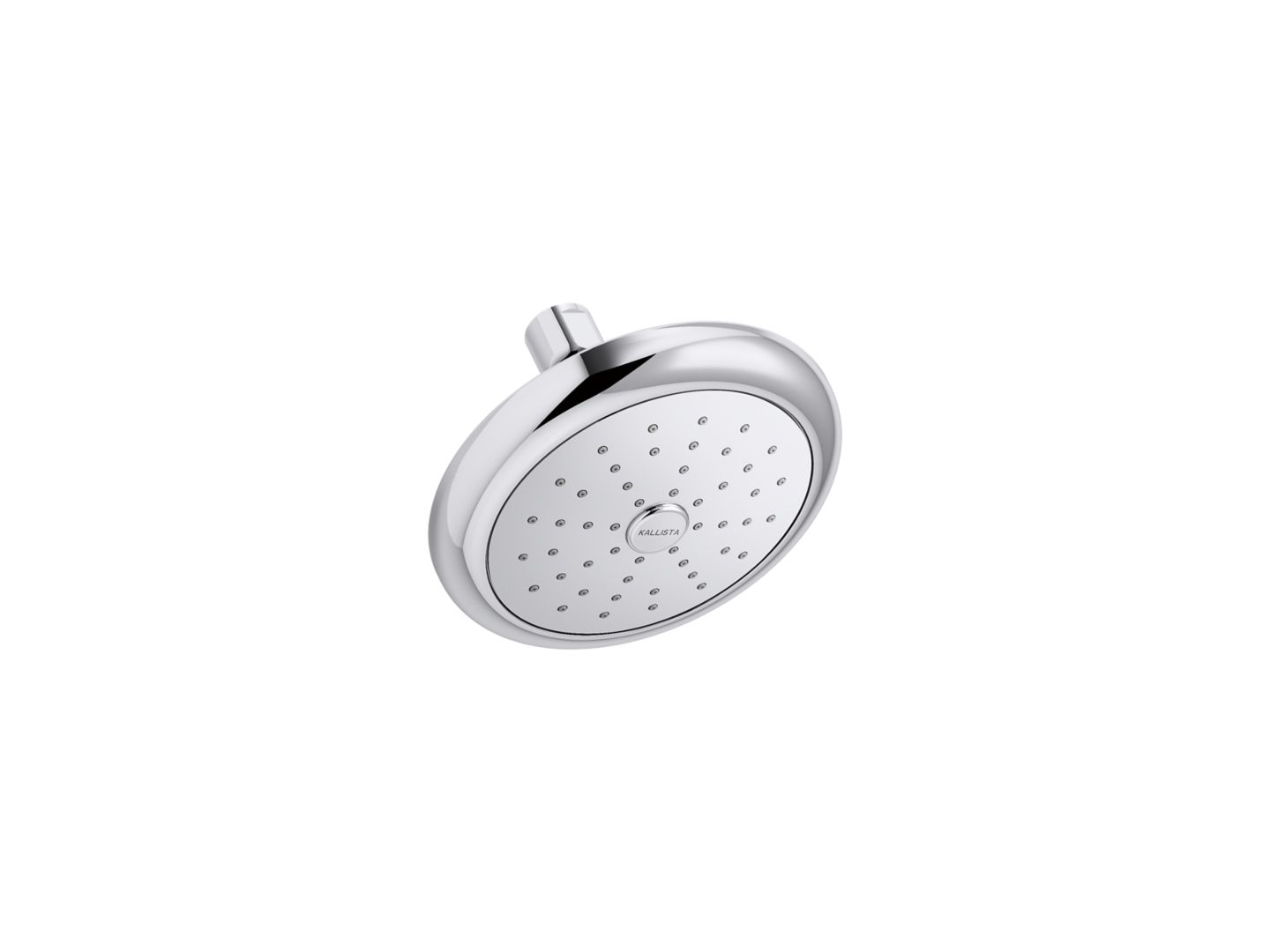 Round Contemporary Showerhead with Arm