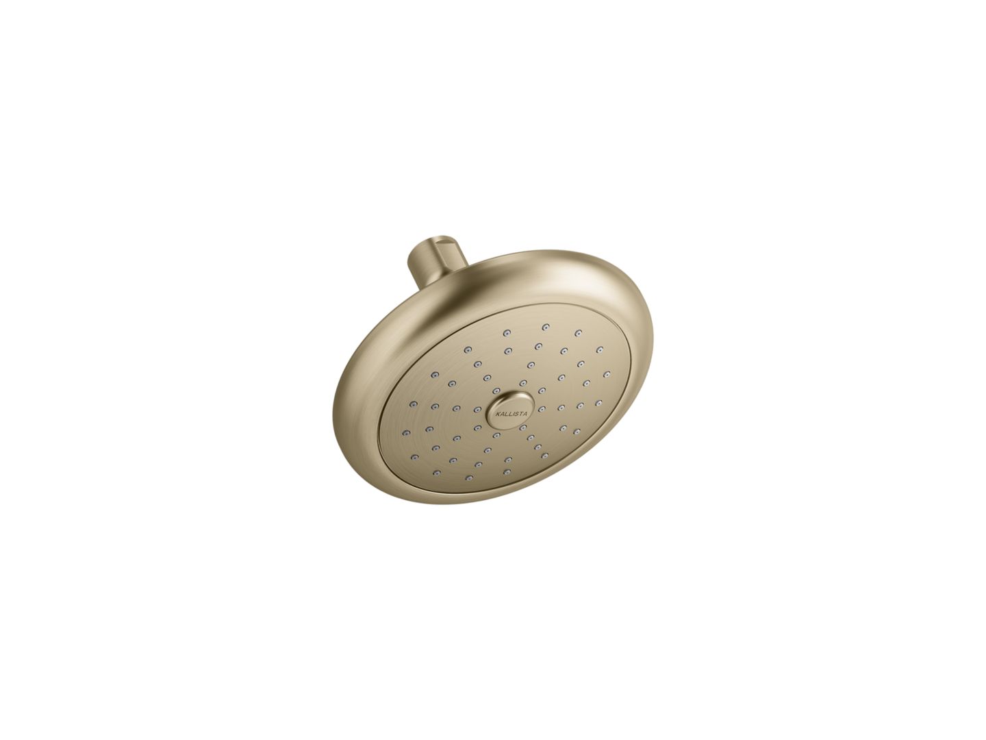 Contemporary Round Showerhead with Arm