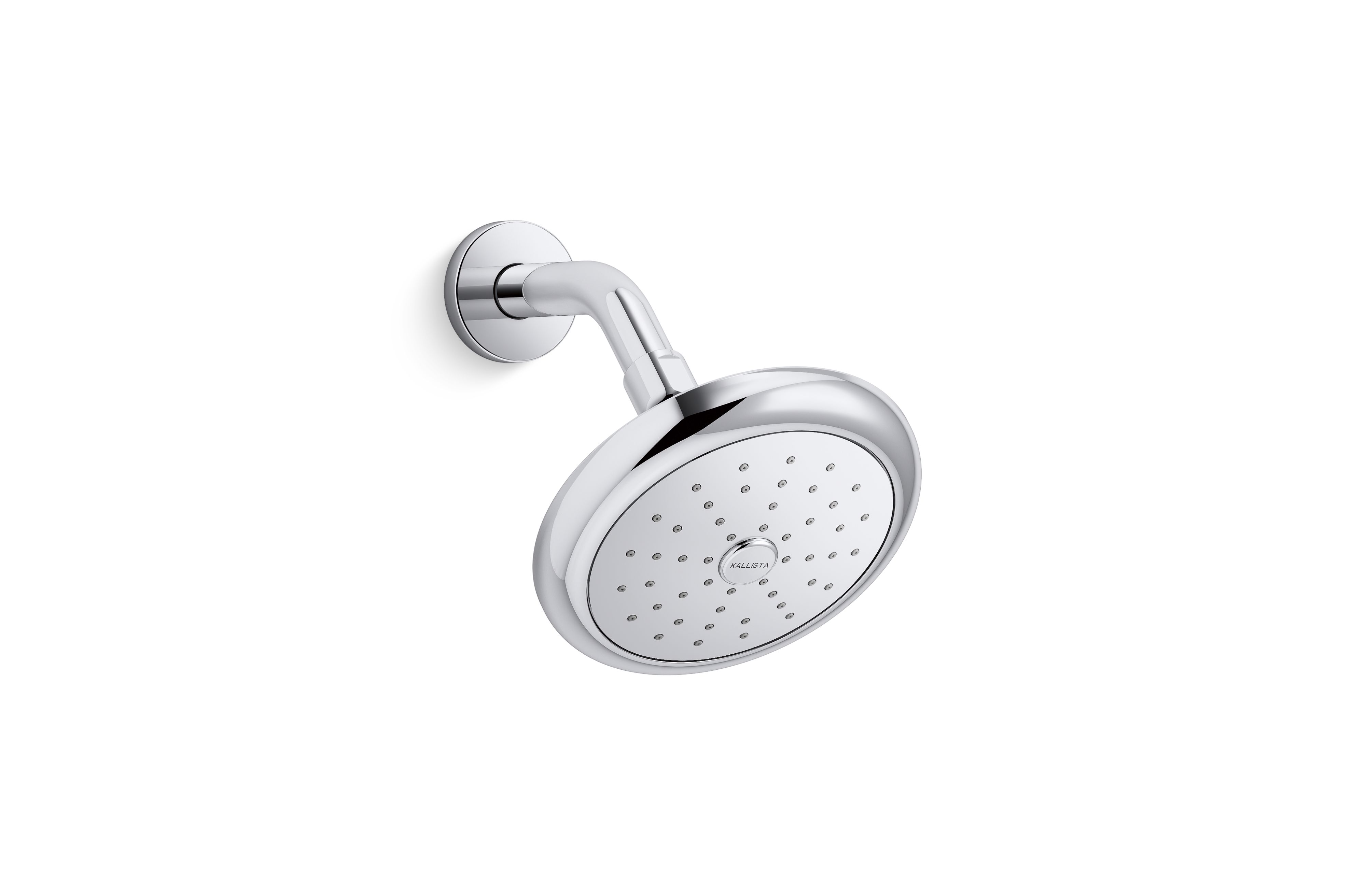 Foundations — Round Contemporary Showerhead with Arm