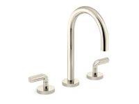 Sink faucet, gooseneck spout, FP5 decorative handles 0